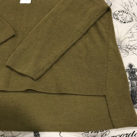 🎁 Eileen Fisher Merino Wool High/low Top - Picture 7 of 9